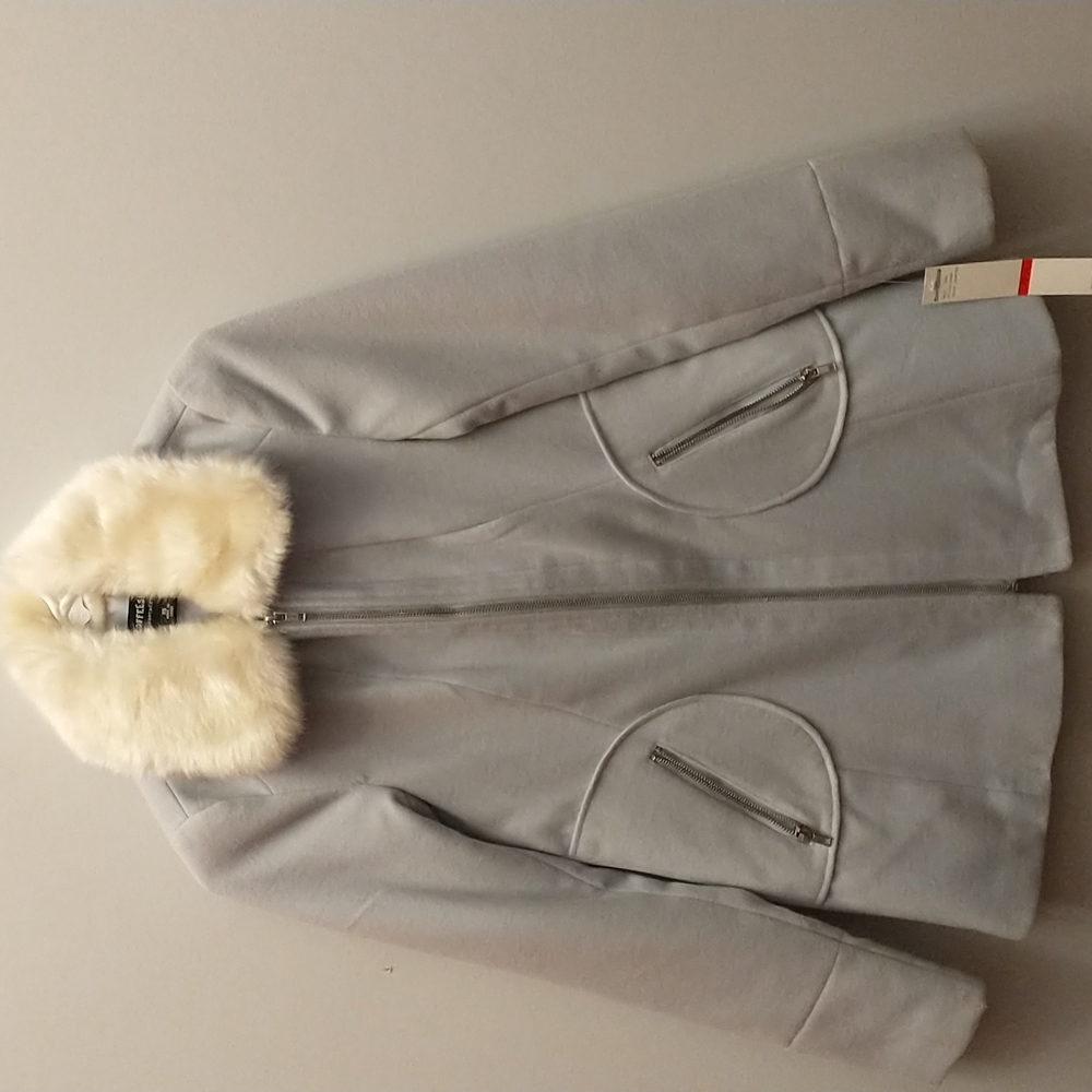 NWT Coffee Shop A-Line Coat- Size XS